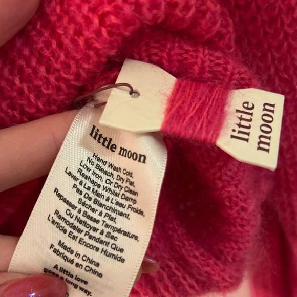 Little Moon Pink Cardigan Wool / Mohair Blend M - Picture 7 of 10